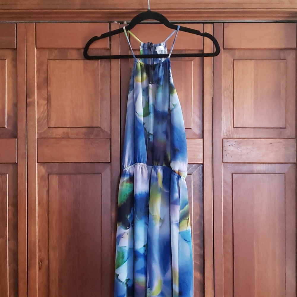 Multi Colored Sheer Maxi